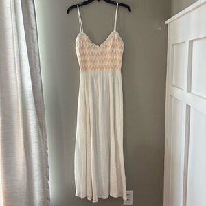 Free People Sweet Nothings Cotton Gauze Maxi Sundress Size Medium NWT